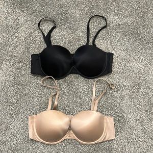 Set of 2 Victoria’s Secret Biofit Multi-way underwire bras